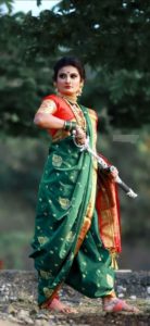 Marathi Saree Women Warrior look
