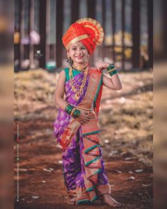 Marathi Girl Saree And Pheta