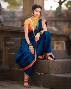 Marathi girl in temple